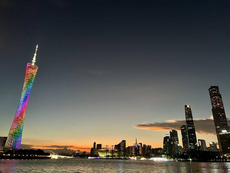 广州塔夜景图片