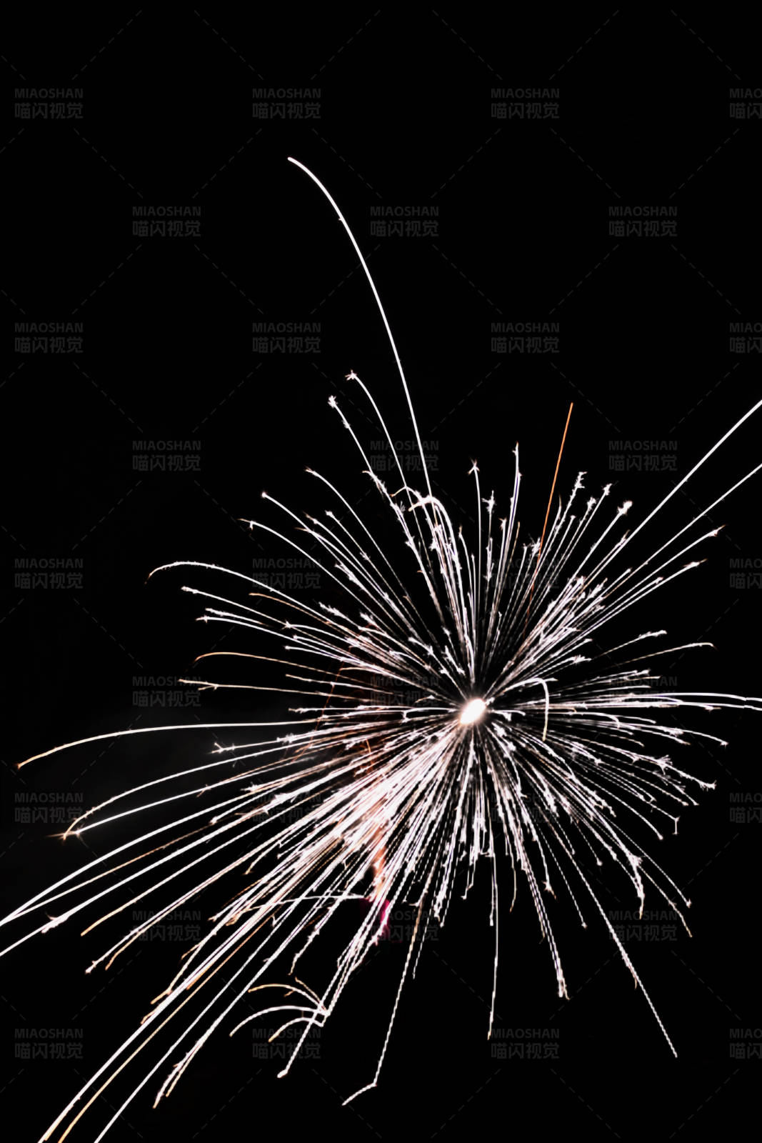 烟花绽放夜空图片