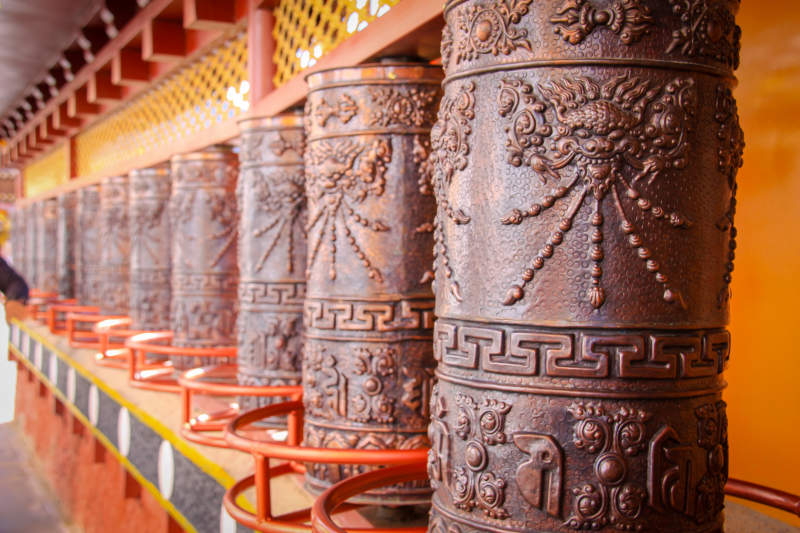 藏传佛教转经筒图片