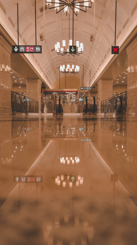 豪华走廊的对称美图片