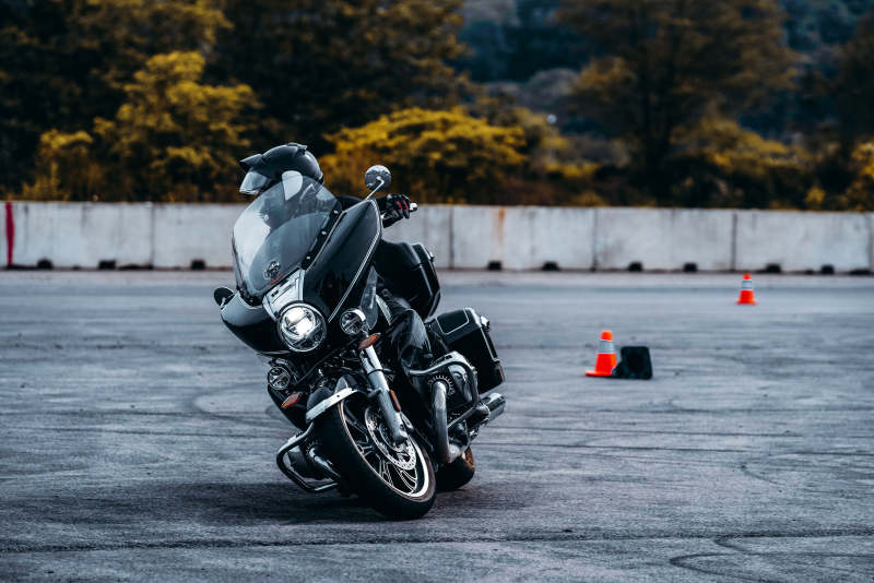 摩托车训练场练习图片