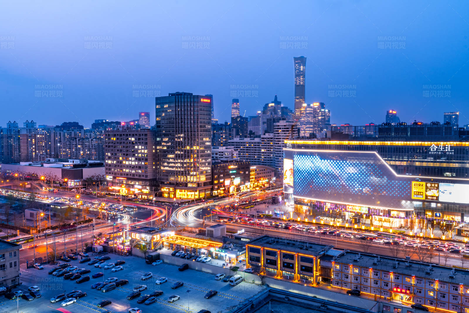 北京市西站建筑景观合生汇图片