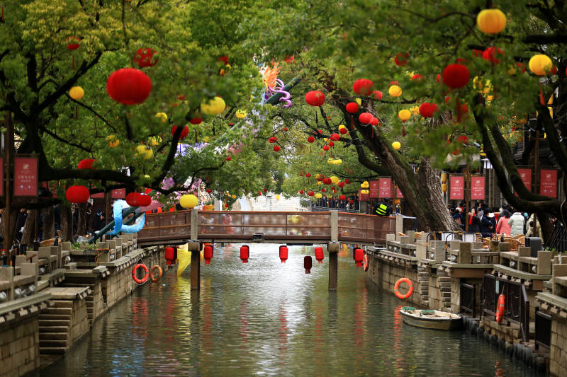 无锡惠山古镇江南水乡风光图片