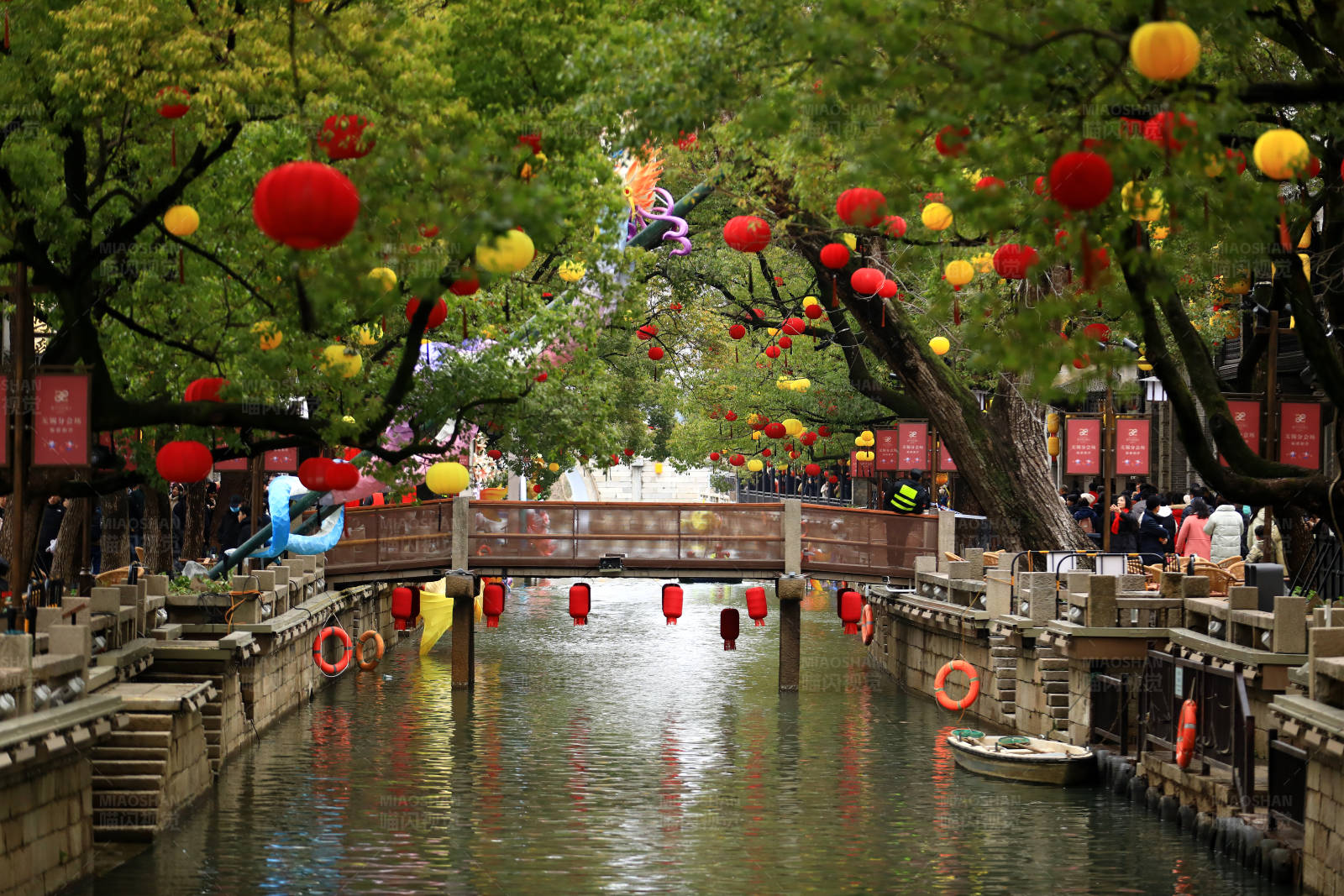 无锡惠山古镇江南水乡风光图片