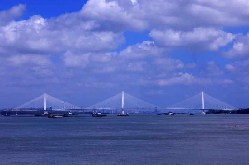  南京江心洲长江大桥图片