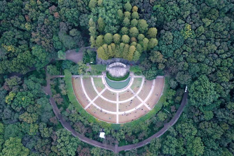 南京音乐台航拍图片