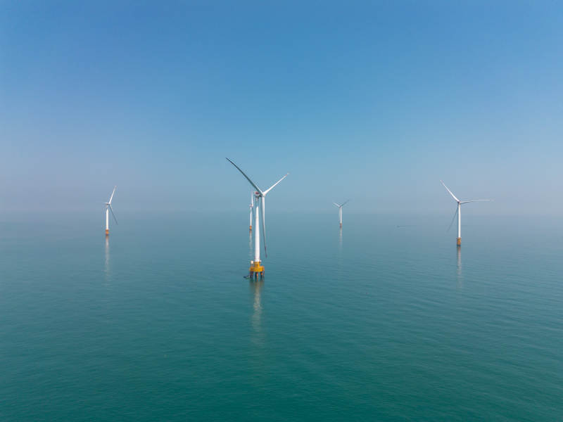 平潭东庠岛海上风力发电场图片