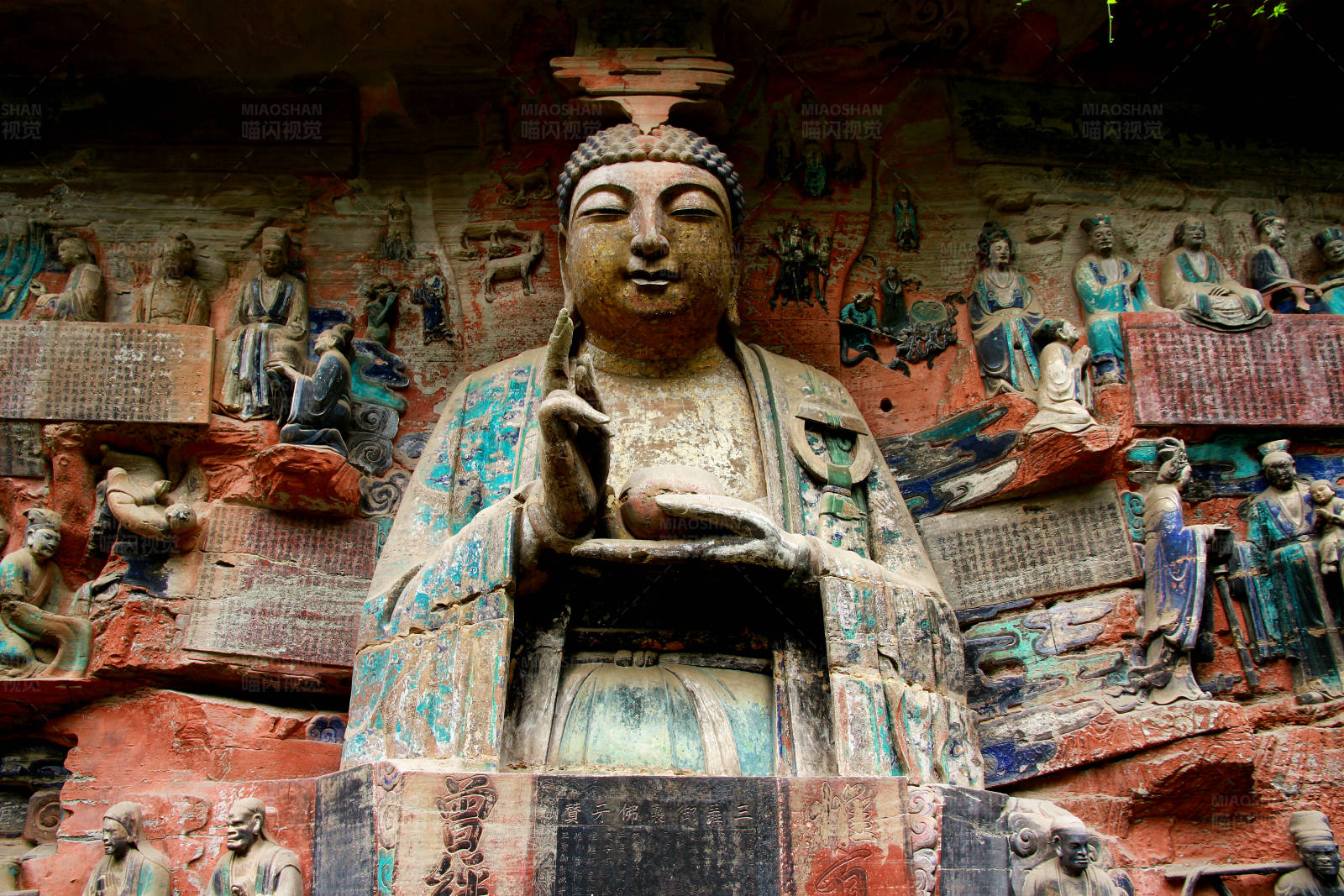 重庆大足石刻佛像与壁画图片