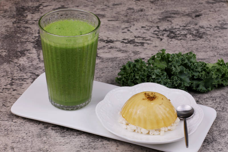 蔬菜汁配布丁图片