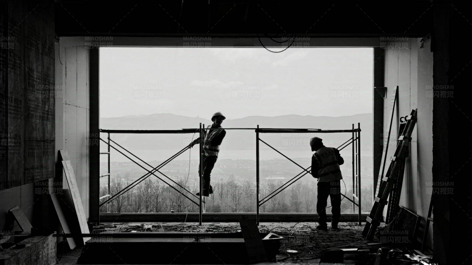 建筑工地的日常图片