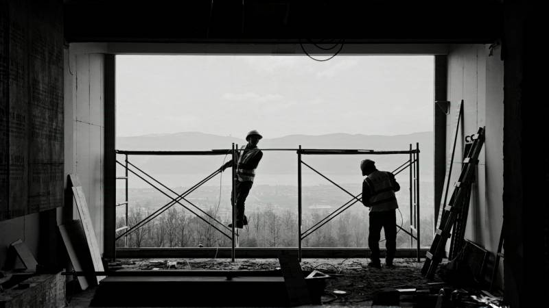 建筑工地的日常图片