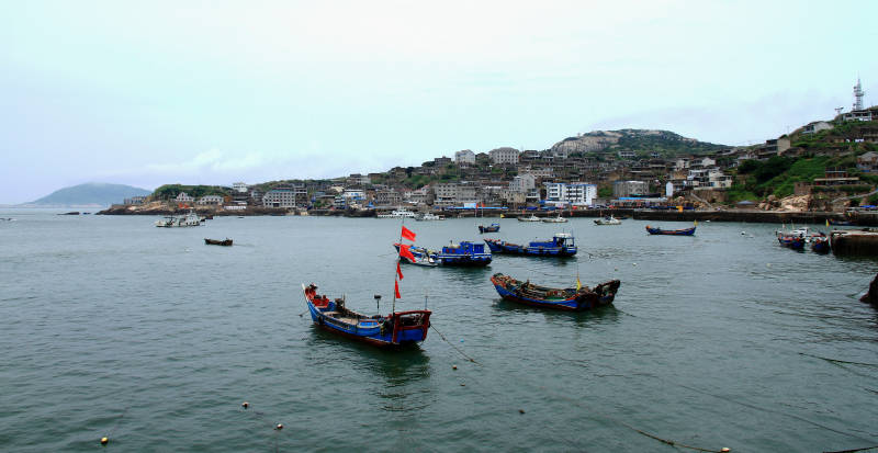 浙江东极岛风光海湾渔村图片