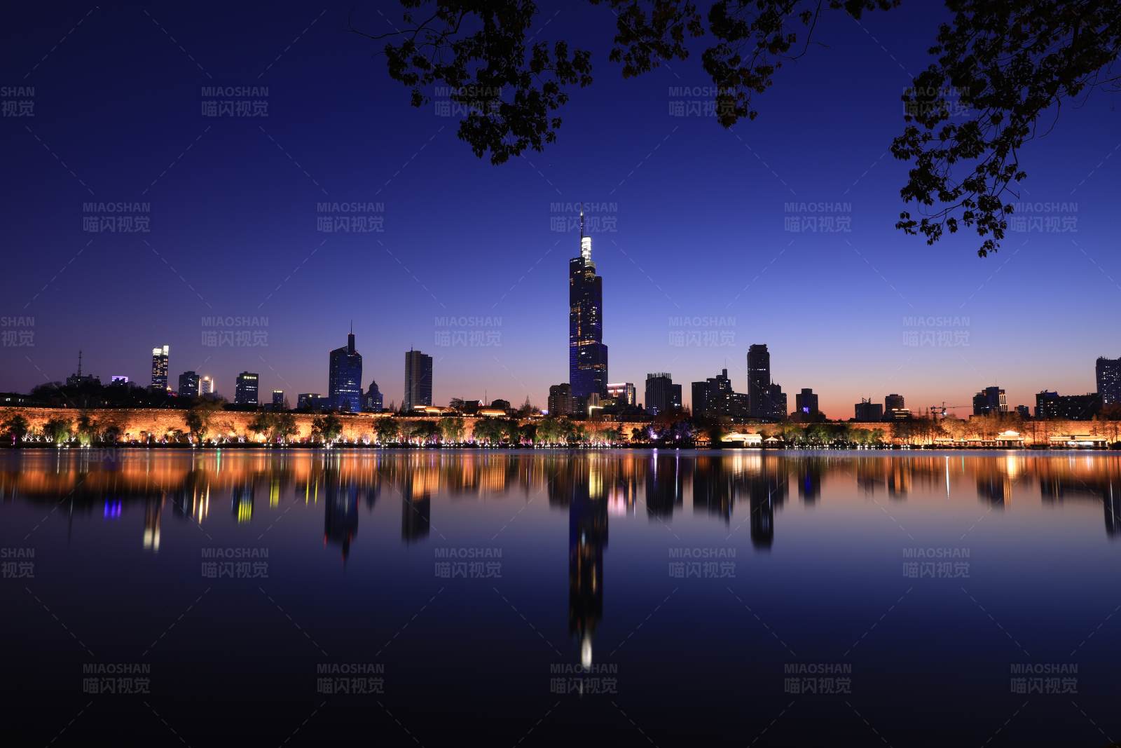 南京地标建筑夜景图片