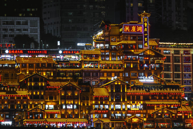 重庆洪崖洞夜景图片
