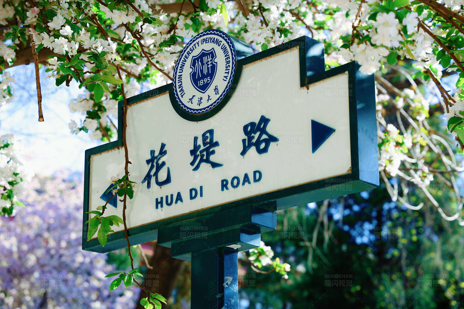 花堤路指示牌图片