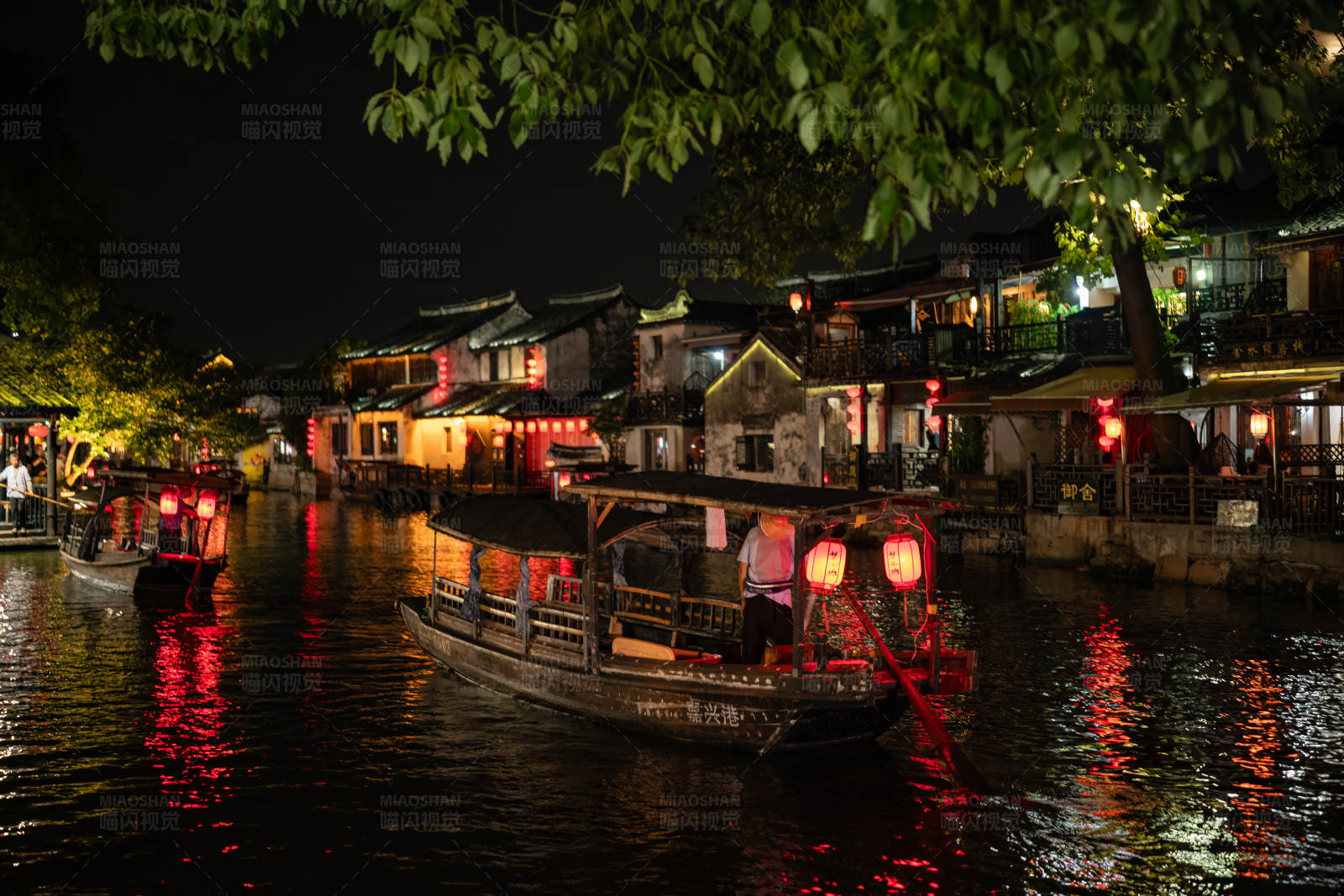 夜游古运河图片