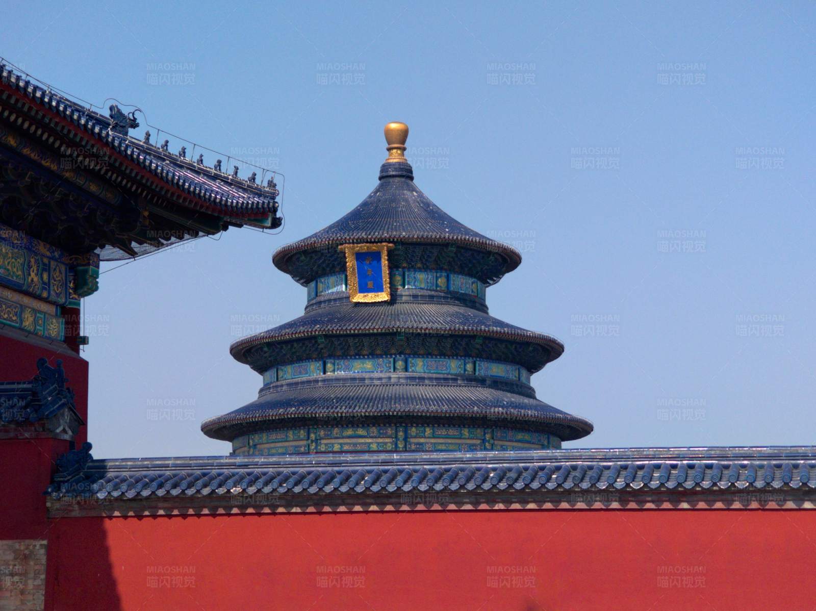 北京天坛的建筑景观图片