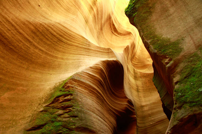 陕西雨岔大峡谷奇观图片
