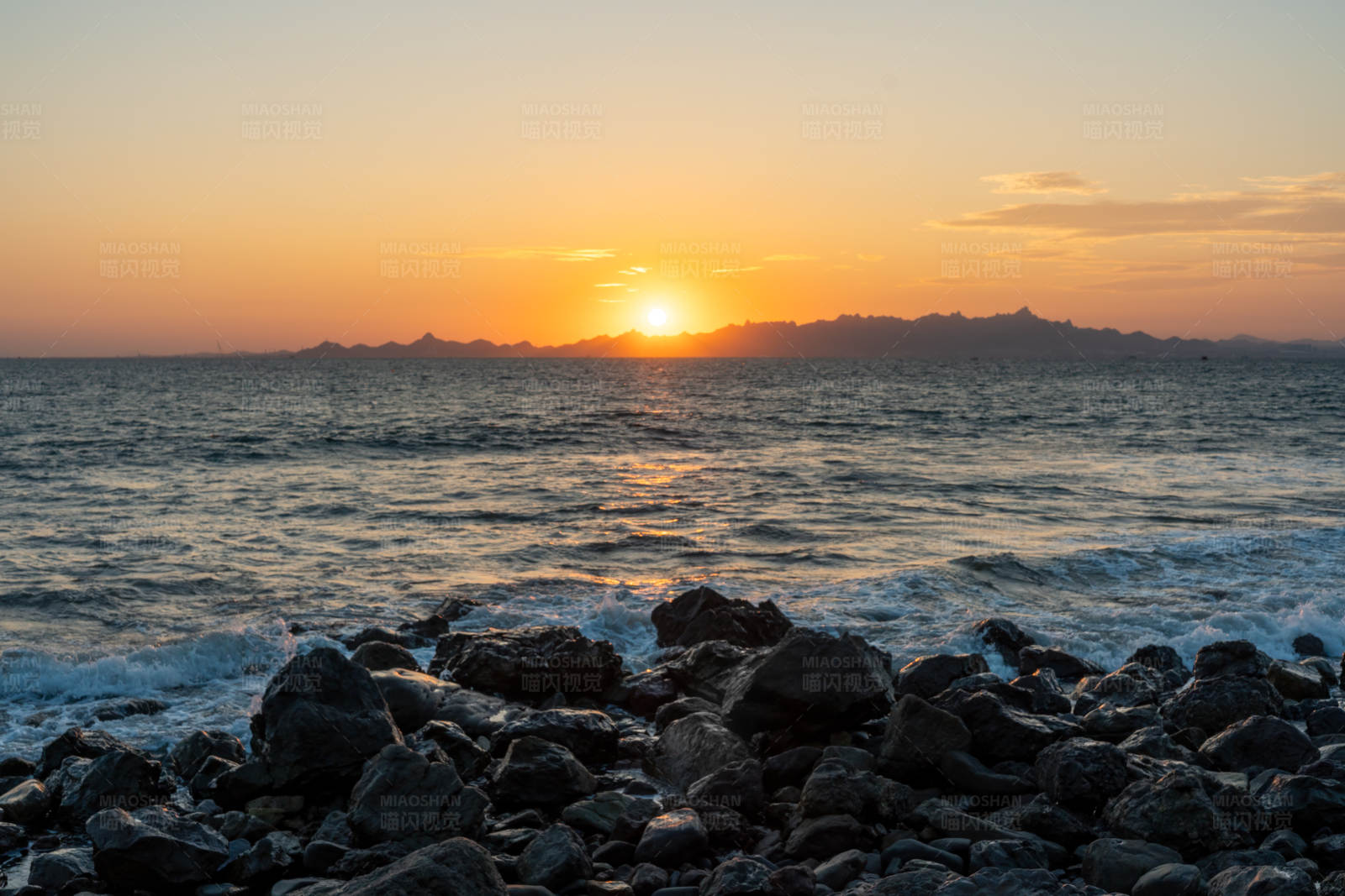 海边日落美景图片