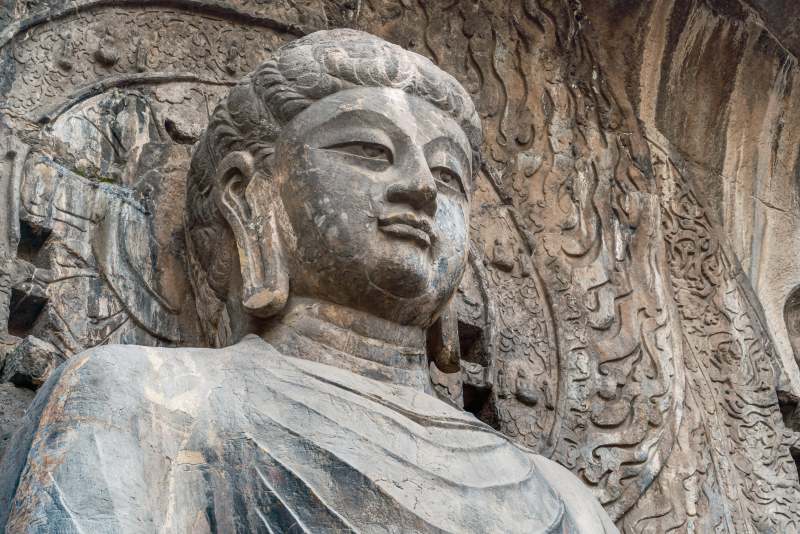 洛阳龙门石窟卢舍那大佛图片