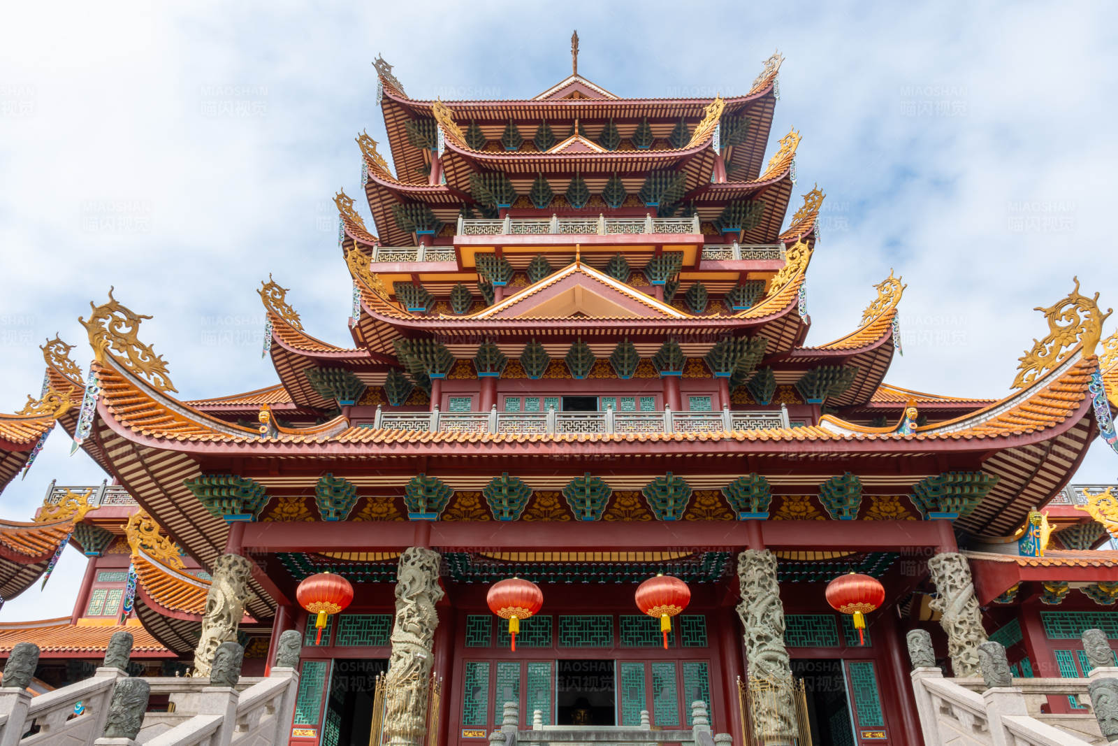 宏伟的中国寺庙建筑图片