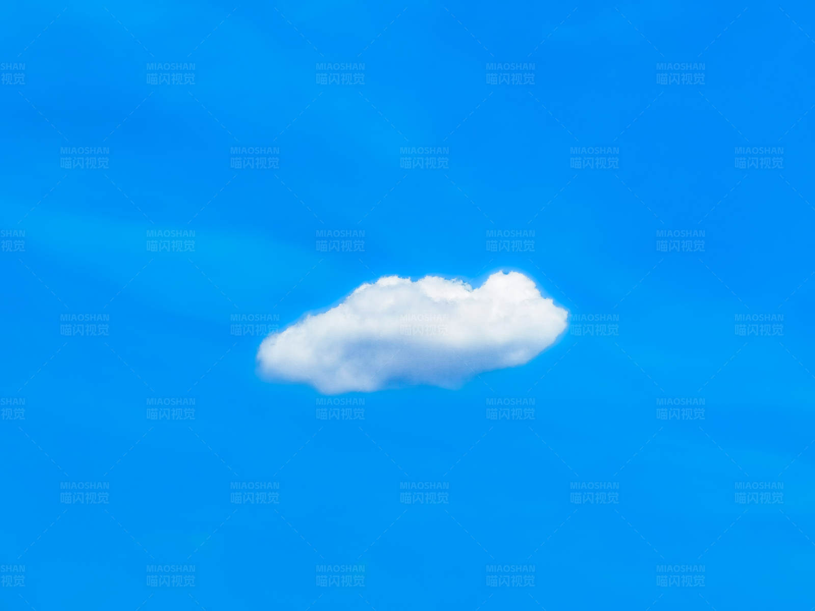 蓝天孤云图片