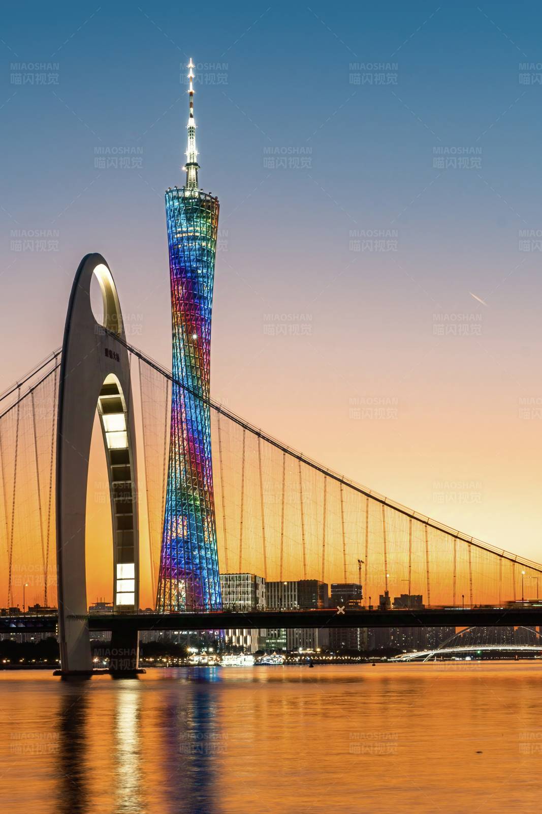 广州塔夜景图片