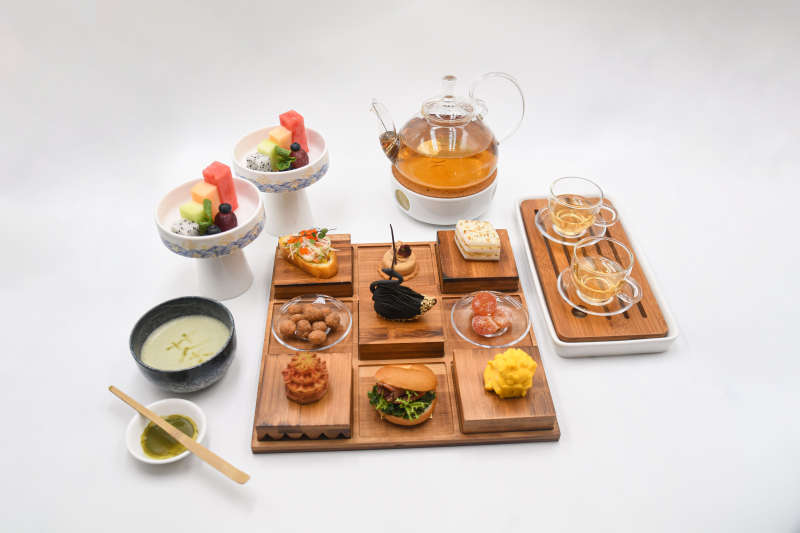 精致下午茶点心组合图片