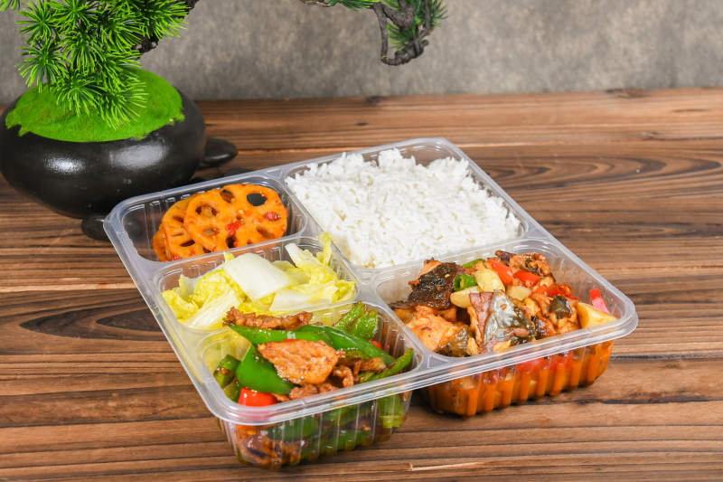 便当盒饭配菜图片