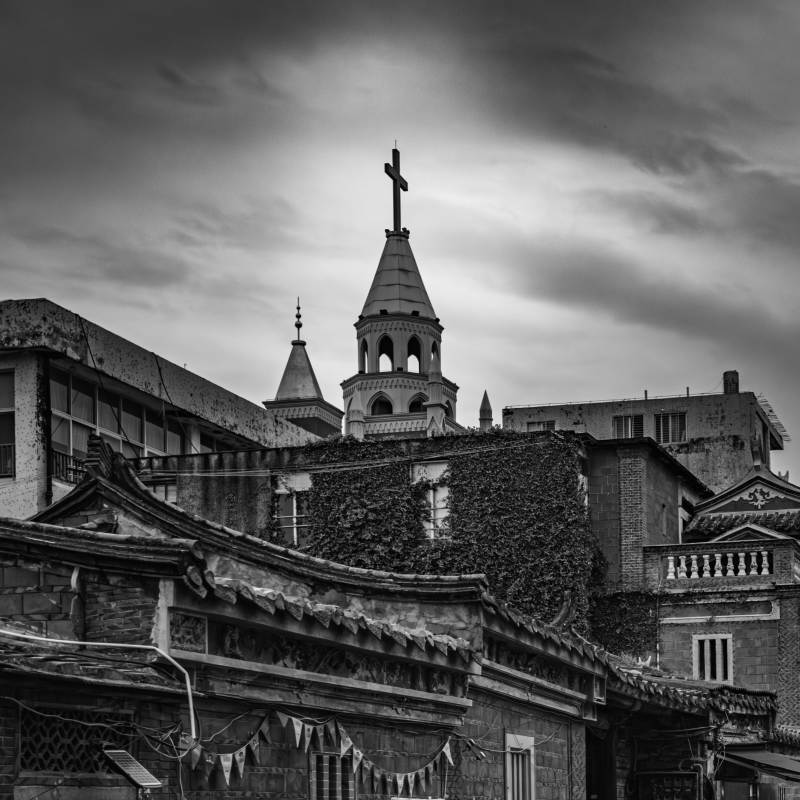 泉州南洋风情古城教堂图片