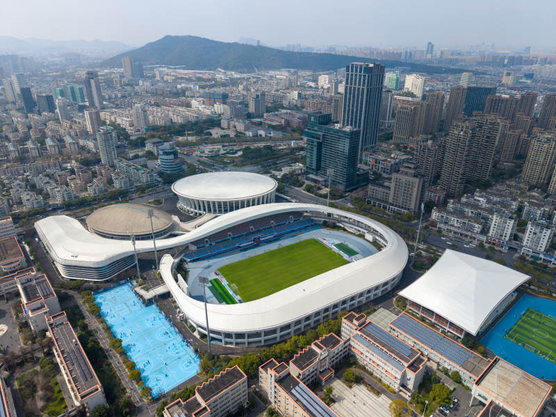 城市体育中心鸟瞰图图片
