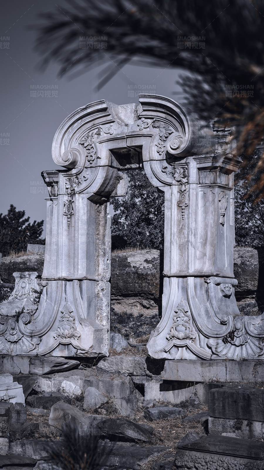 古建筑遗迹图片