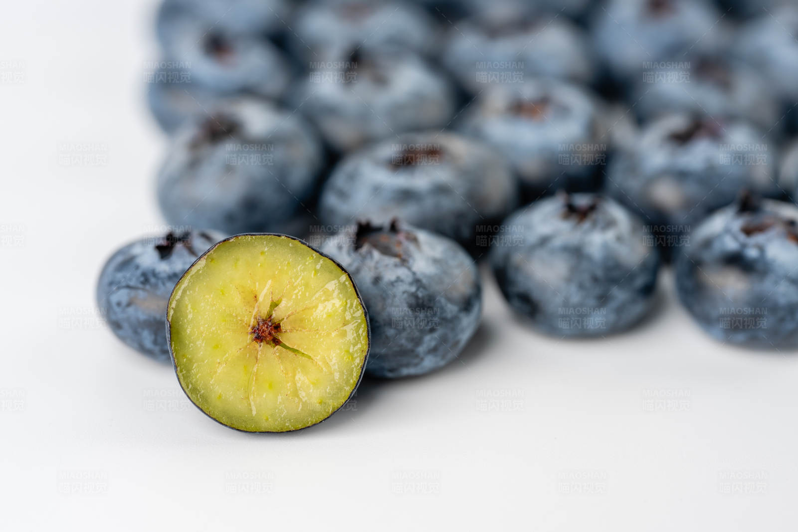 蓝莓切片展示图片