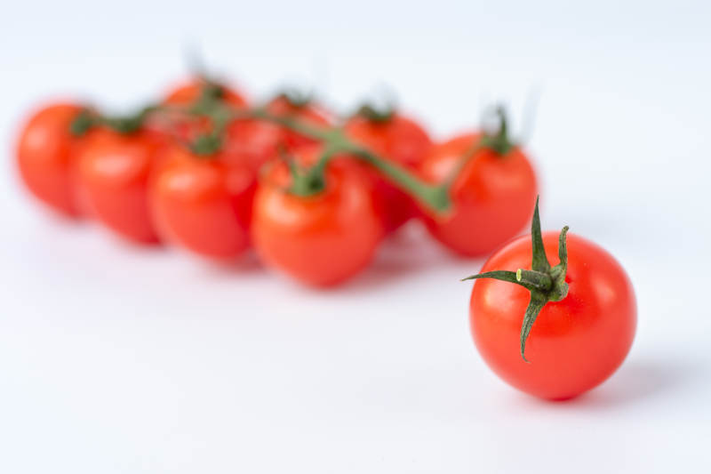 樱桃番茄 鲜红与绿色的完美结合图片