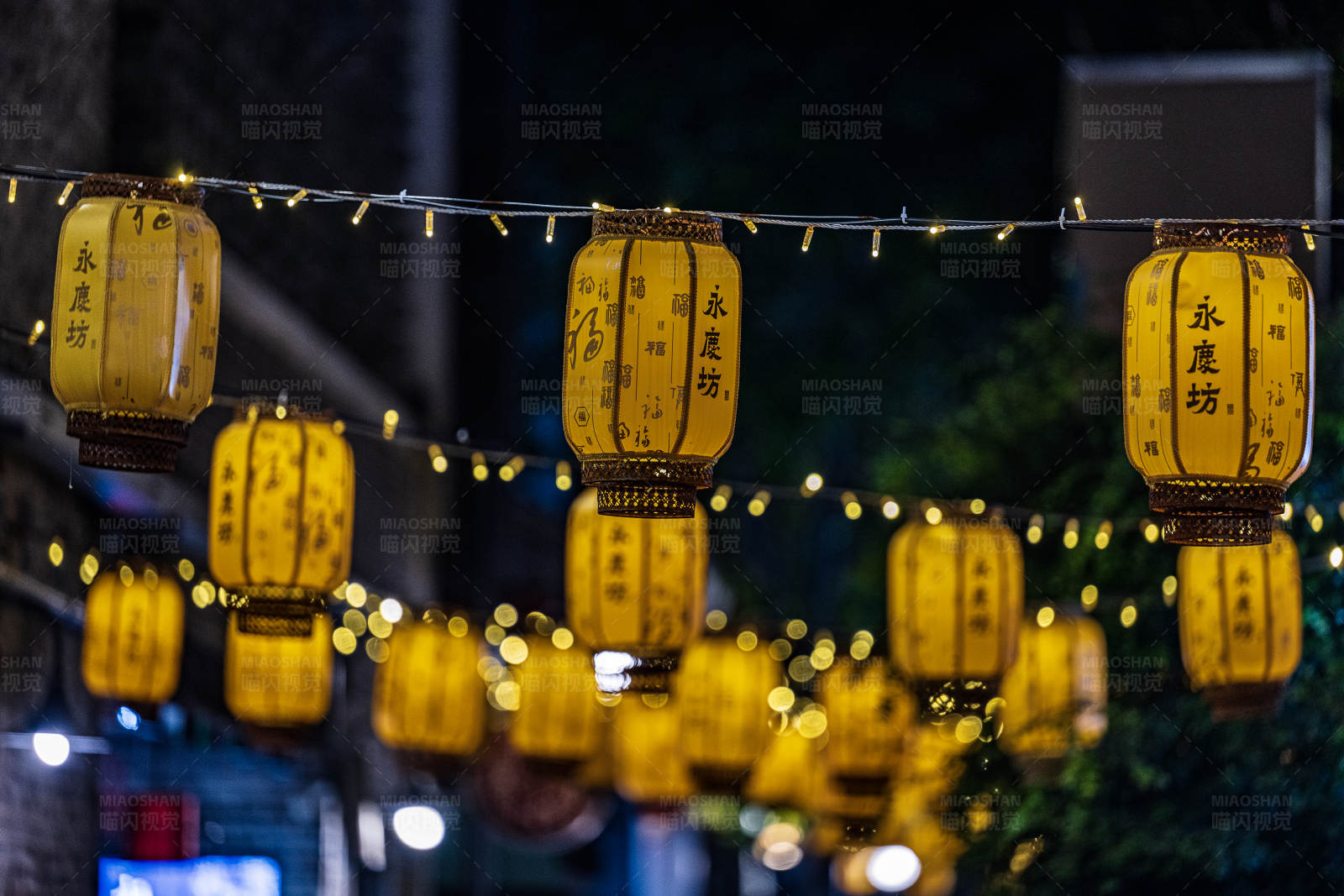 夜市灯笼图片