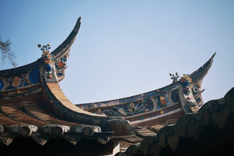 古建筑的翘角图片