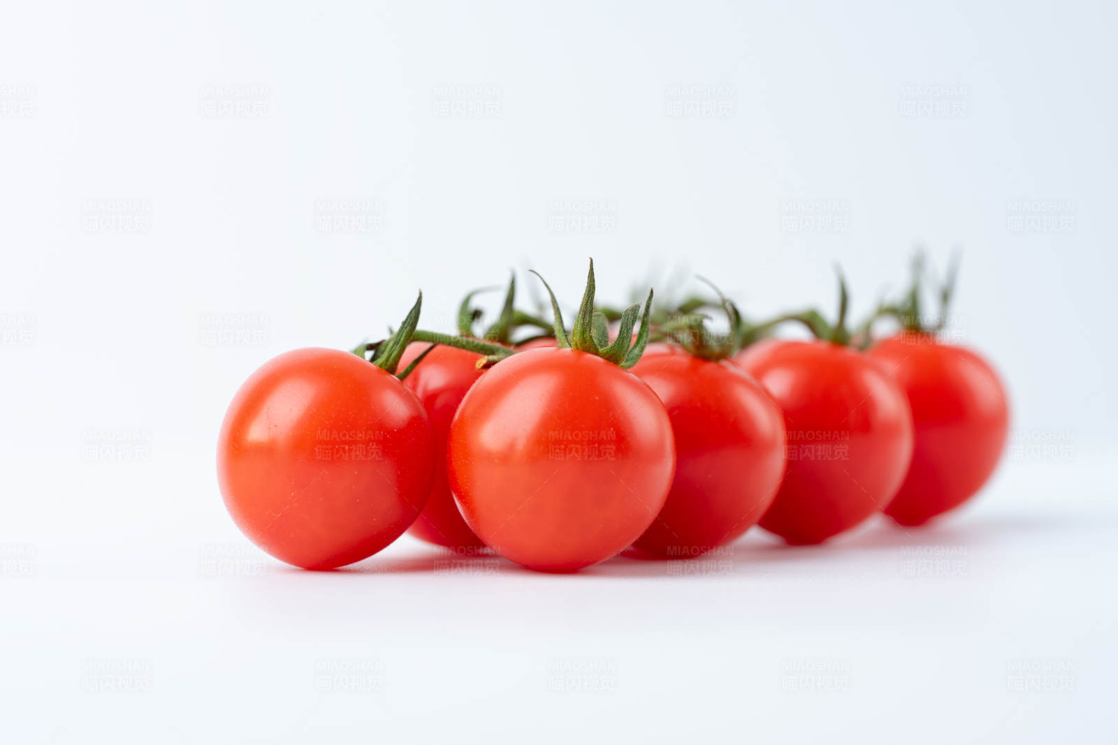 一串新鲜的小番茄图片