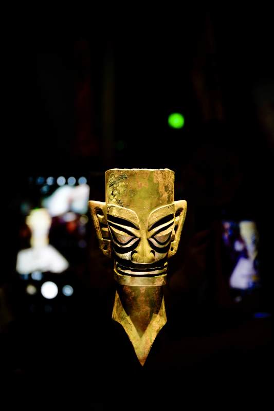 三星堆神秘青铜面具图片