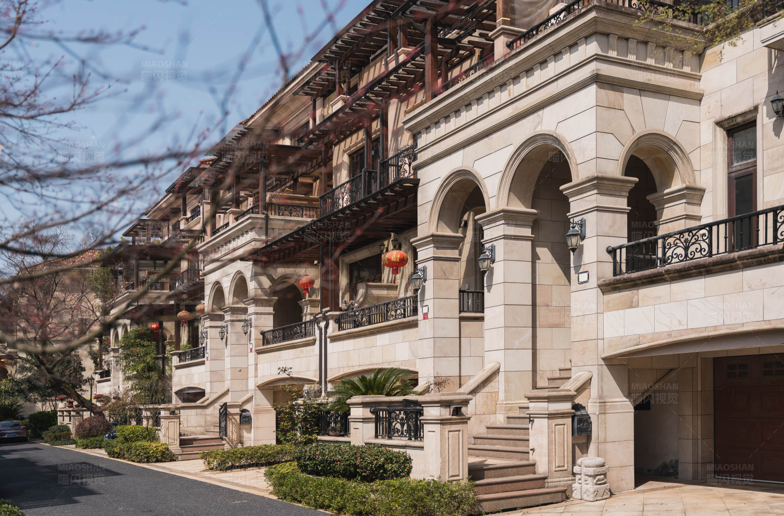 欧式建筑街景图片