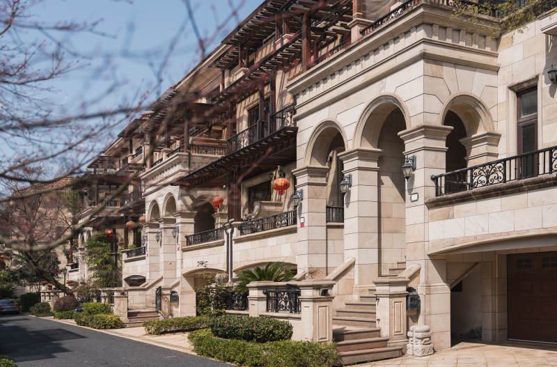 欧式建筑街景图片