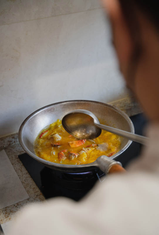 烹饪中的美味佳肴图片