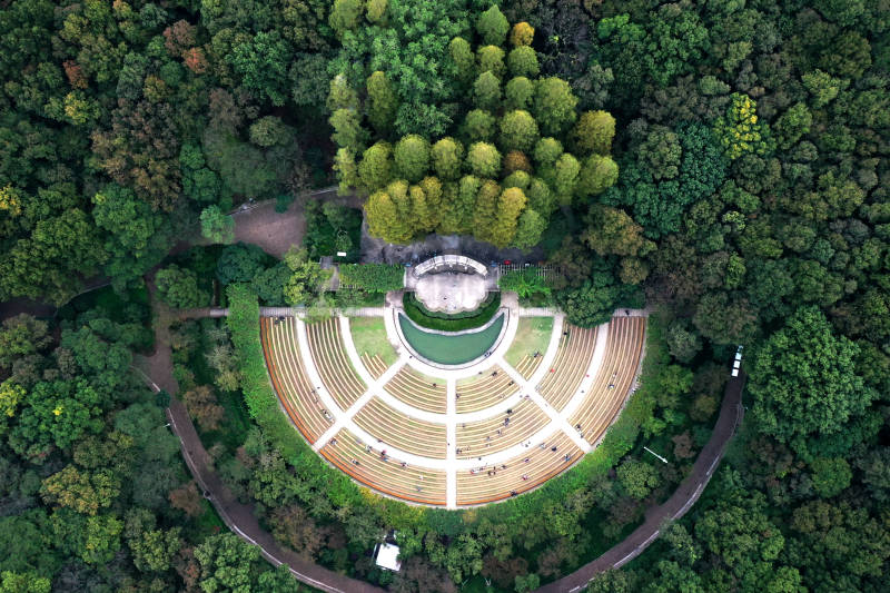 航拍南京音乐台图片