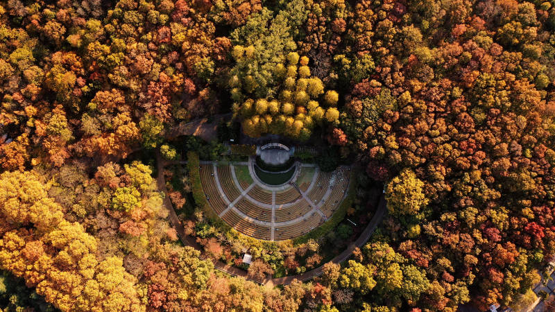 南京音乐台航拍图片