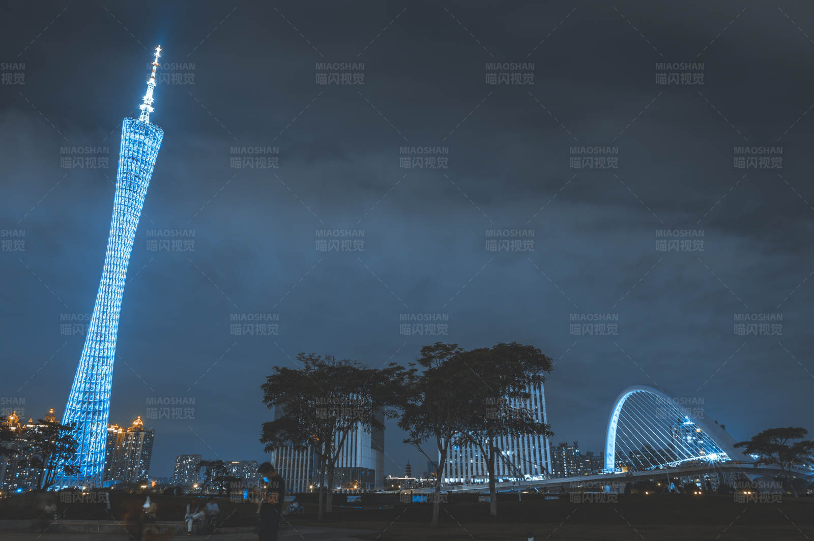 广州塔夜景图片