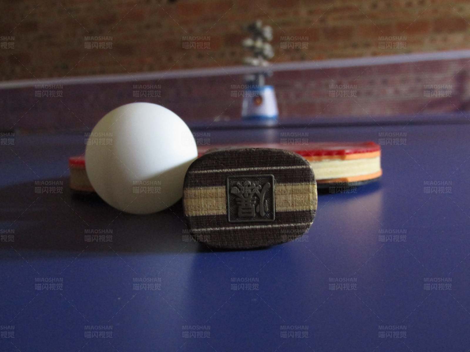 乒乓球与徽章图片