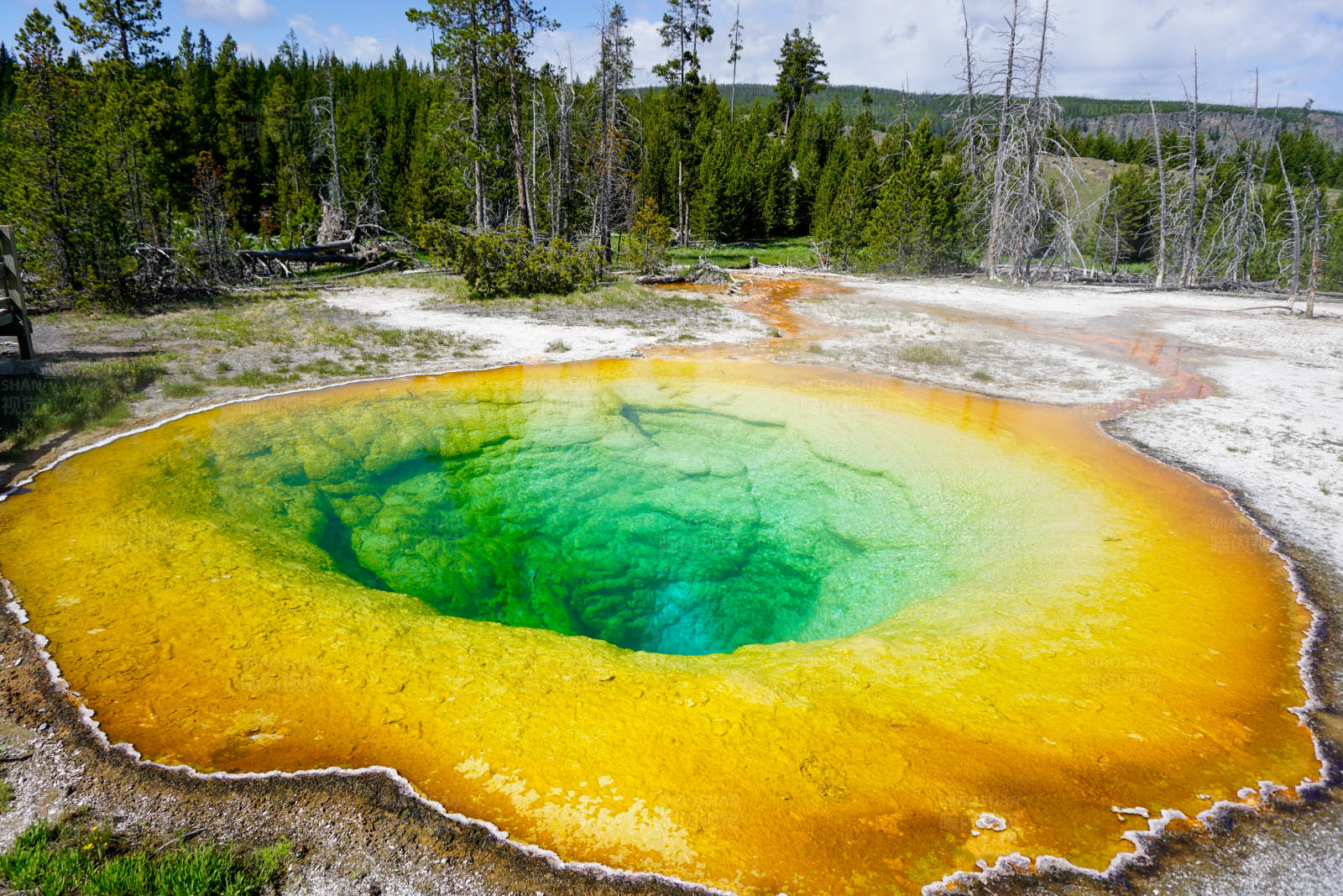 黄石公园热泉美景图片