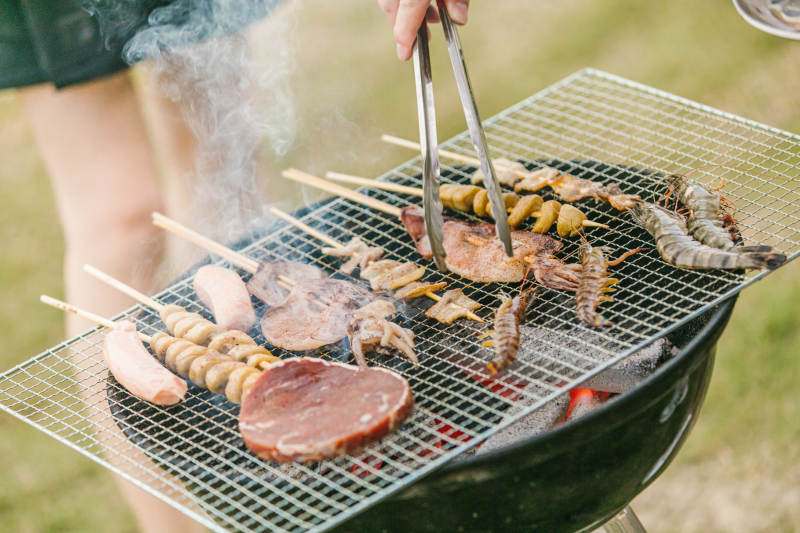 户外烧烤 美味佳肴图片