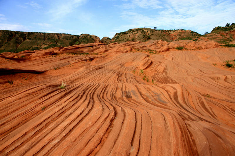 靖边波浪谷景区波纹景观图片
