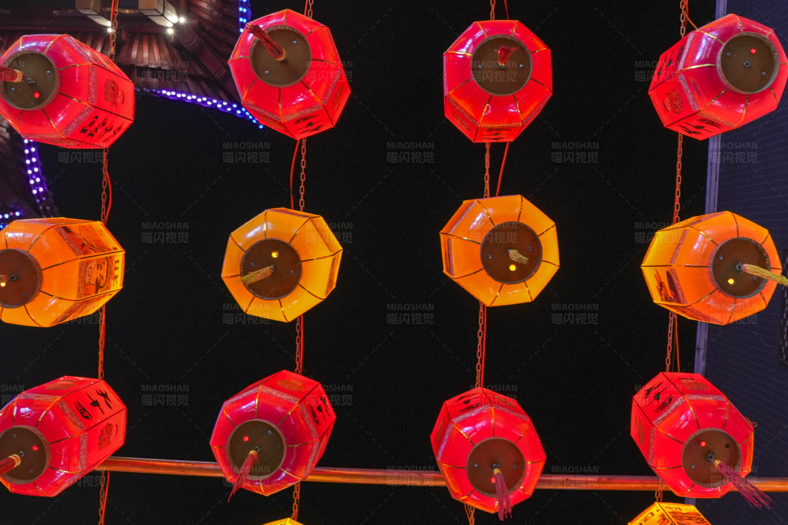 夜市灯笼装饰图片
