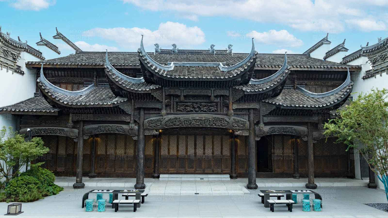 澄海园前的庭院图片